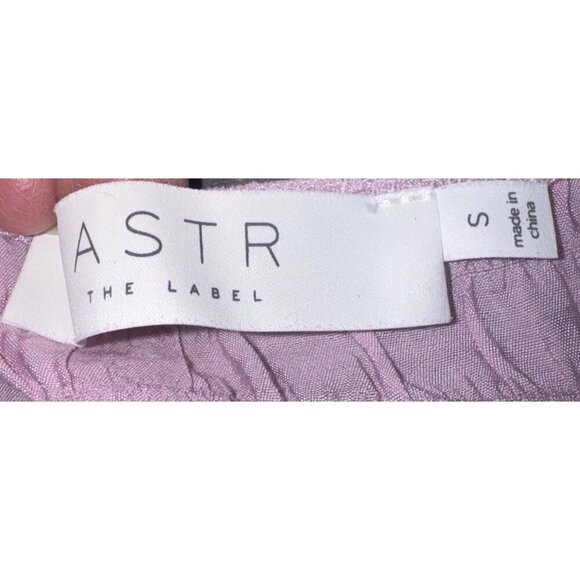 ASTR The Label Pink Smocked Puffy Bubble Sleeve Sweetheart Neck Blouse Top Sz S - Picture 6 of 9